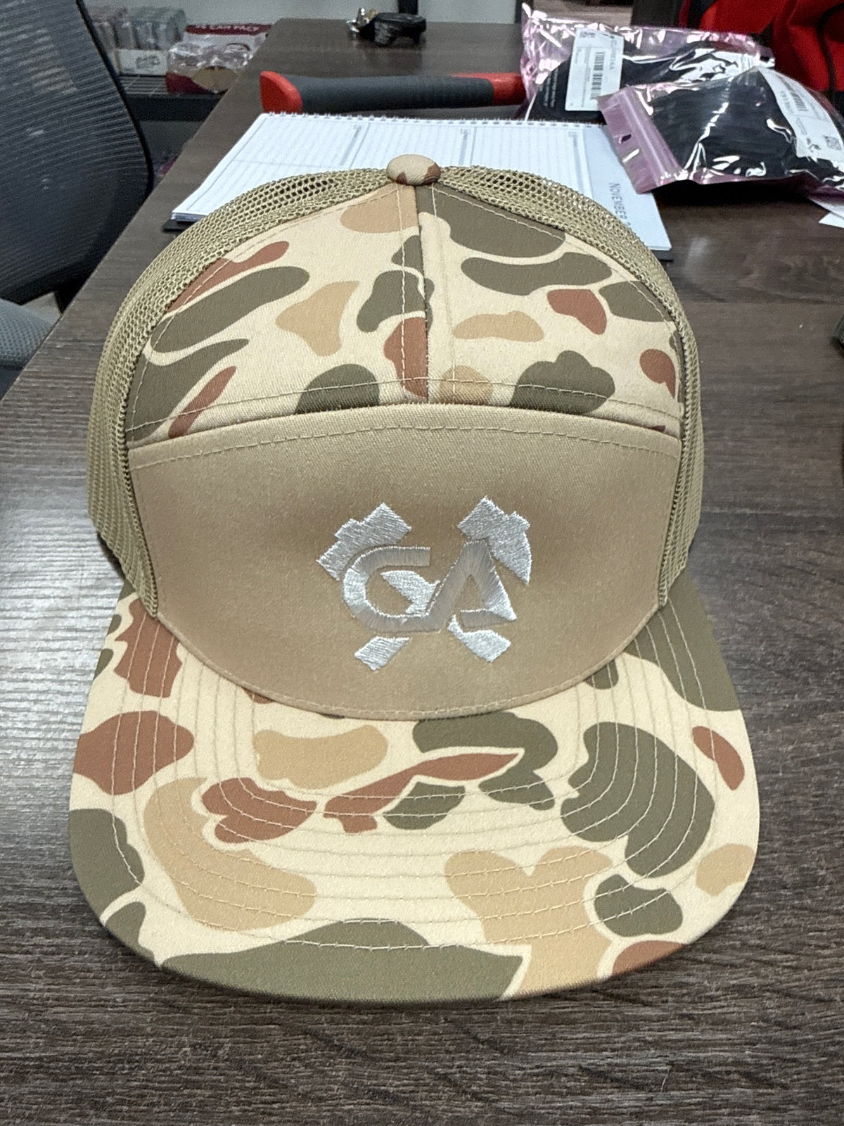CA Hammer & Axe Logo Winter 2025 CAMO