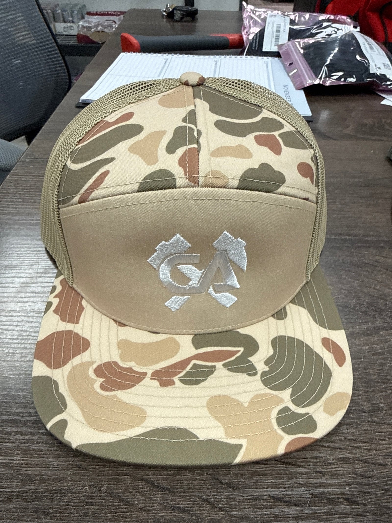 CA Hammer & Axe Logo Winter 2025 CAMO
