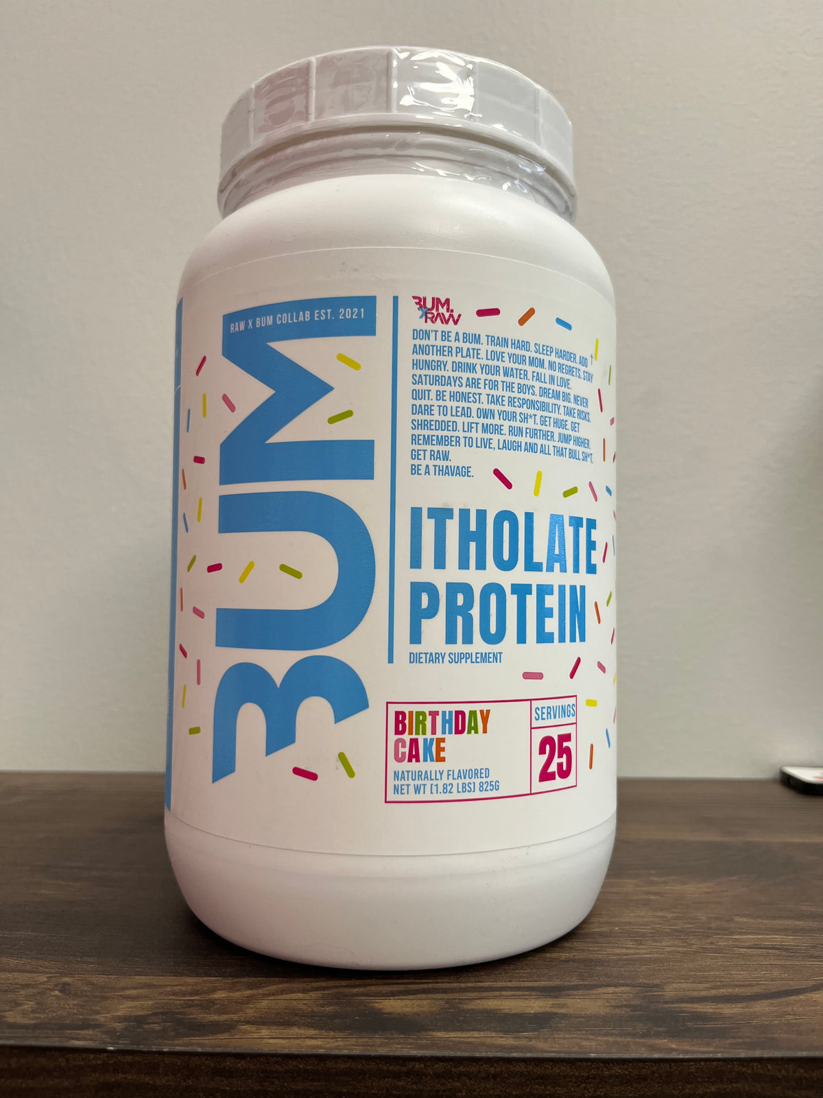 Raw Itholate Protein Birthday Cake