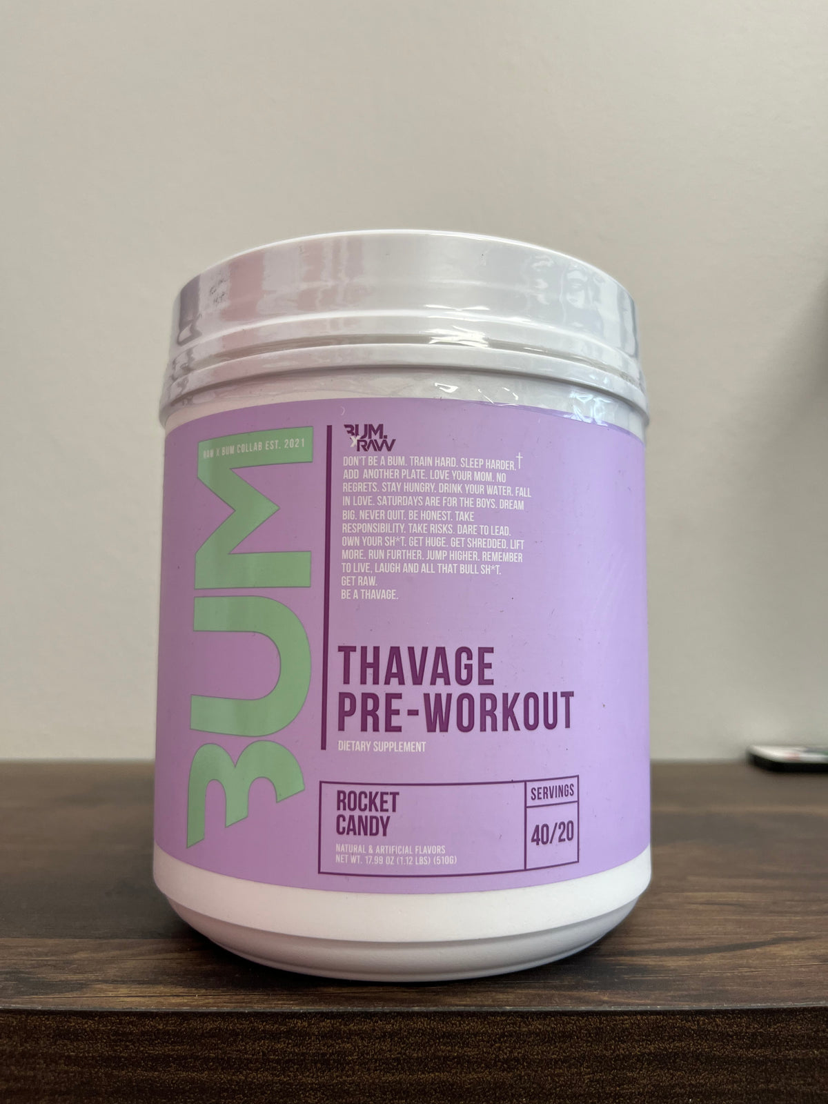 Raw Thavage Preworkout- Rocket Candy