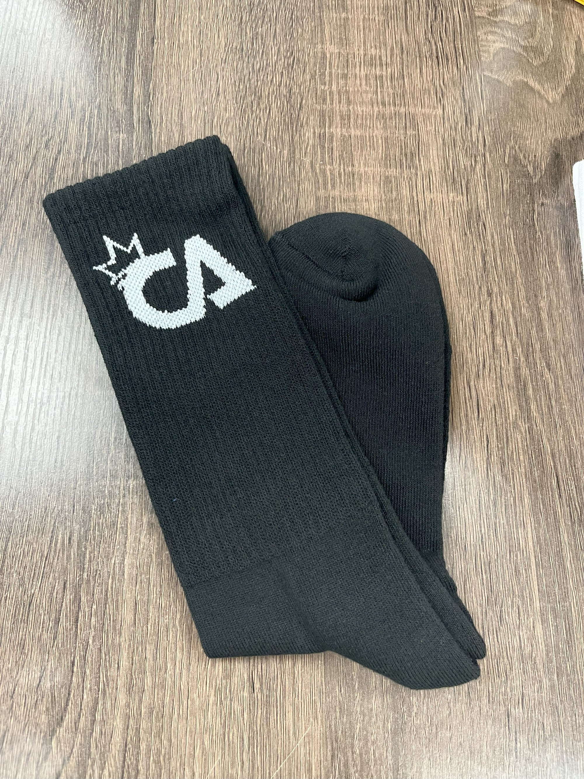 King CA Black Socks