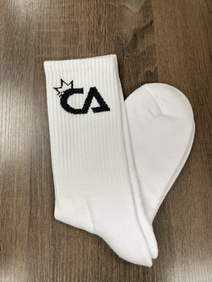 King CA White Socks